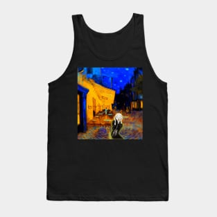 Vincent van Gogh's Café Terrace at Night WITH THE SCREAM EDWARD MUNCH Tank Top